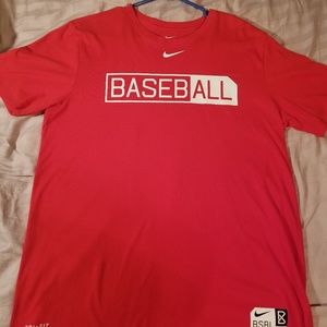 Nike red baseball tshirt